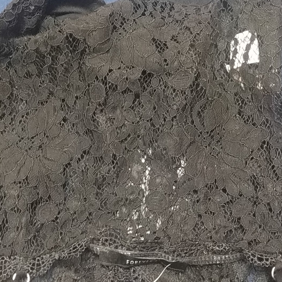 Sexy black snap bottom lace bodysuit Small - Picture 10 of 10